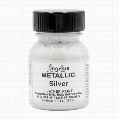 Angelus verfproducten Silver (metallic) Acrylverf voor leer  - afb. 1
