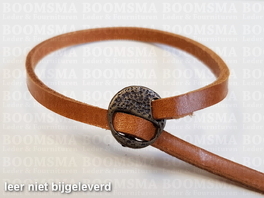 Armbandsluiting rond Kleur: lichtbrons voor 5 mm breed materiaal (leer of evt. lederen veters)