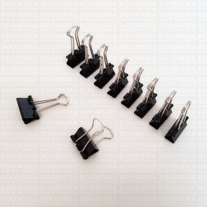 Binder/fold back clips (metalen klemmetjes/clips) per 10 stuks - afb. 2