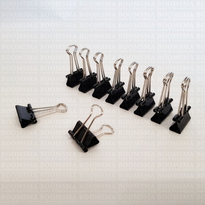 Binder/fold back clips (metalen klemmetjes/clips) per 10 stuks (19 mm) - afb. 3