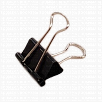 Fold back clips (metalen klemmetjes/clips) per 10 stuks (19 mm) - afb. 1