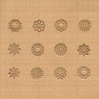 Bloemenset of Geometrische set grootte 13 × 13 mm (per set) cirkels