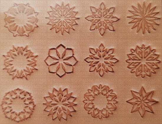 Bloemenset of Geometrische set Geometrische cirkels 12 × 12 mm + slagstempel - afb. 4