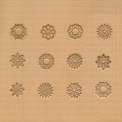 Bloemenset of Geometrische set grootte 13 × 13 mm (per set) cirkels - afb. 1