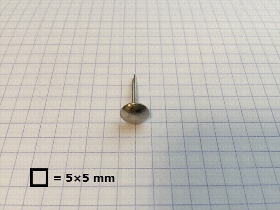 Bodemnoppen zilver Ø 9 mm (per 10 st.) - afb. 2