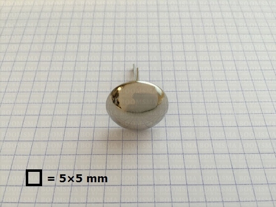 Bodemnoppen zilver Ø 20 mm (per 10 st.) - afb. 2