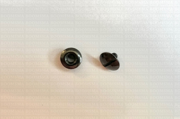 Boekschroeven gun metal  nr. 4  (per 10 st.) - afb. 1