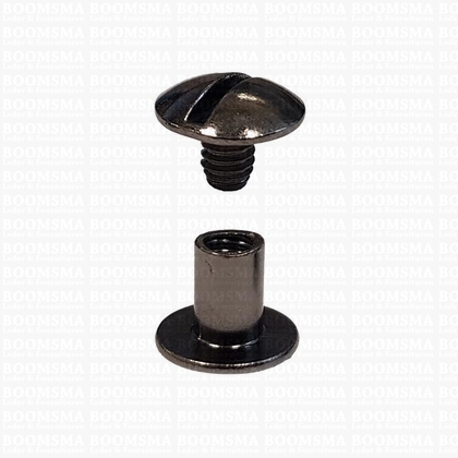 Boekschroeven gun metal  nr. 9  (per 10 st.) - afb. 1