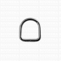 D-ring gelast verchroomd 10 mm × Ø 2 mm  - afb. 1