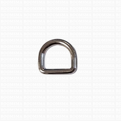 D-ring luxe voor tas zilver 12 mm, draaddikte 2,5 mm - afb. 2
