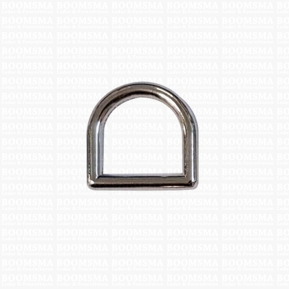 D-ring luxe voor tas zilver DUN 15 mm, draaddikte 3 mm - afb. 1