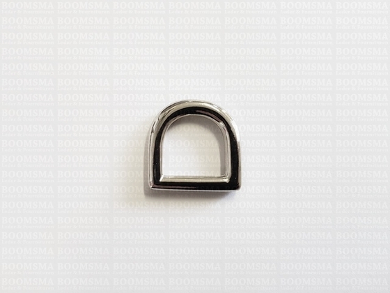 D-ring luxe voor tas zilver 15 mm, draaddikte 4 mm - afb. 3