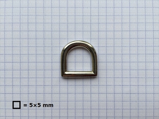 D-ring luxe voor tas zilver 15 mm, draaddikte 4 mm - afb. 4