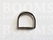 D-ring luxe voor tas zilver 25 mm, draaddikte rechte stuk 3,5 mm, bolle kant Ø 5 mm - afb. 2