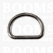 D-ring luxe voor tas zilver 40 mm, draaddikte 6 mm - afb. 2