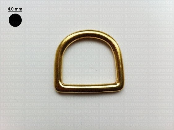 D-ring massief messing 25 mm × Ø 4 mm  - afb. 1
