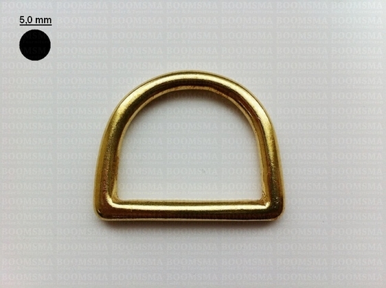 D-ring massief messing 35 mm  × Ø 4,8 a 5 mm  - afb. 1