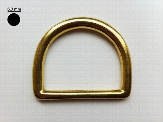 D-ring massief messing 40 mm × Ø 5,2 mm  - afb. 1