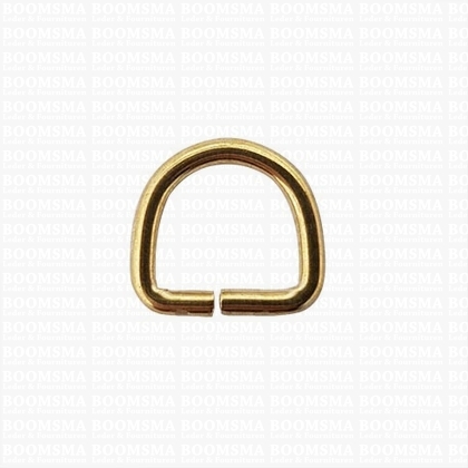 D-ring ongelast  goud 10 mm - afb. 1