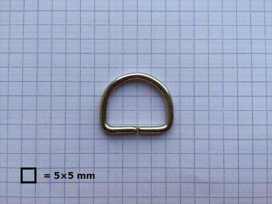 D-ring ongelast  zilver 20 mm - afb. 2