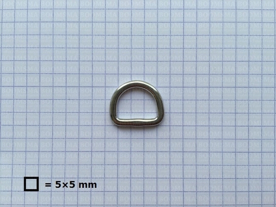 D-ring RVS (= roest vast staal) 15 mm × Ø 3 mm - afb. 3