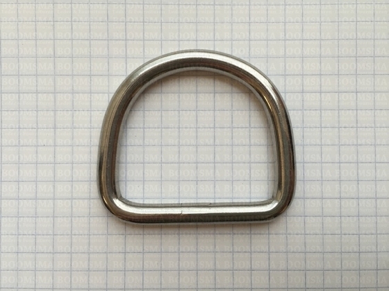 D-ring RVS (= roest vast staal) 40 mm × Ø 6 mm  - afb. 2