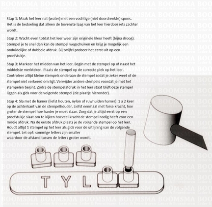 Dieren stempelset (Chinees) grootte max. 15 × 15 mm (per set) - afb. 4