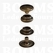 Drukknoop: Drukknoop baby dots lichtbrons kop Ø 12,5 mm (per 100) - afb. 1