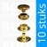 Drukknoop: Drukknoop baby dots goud kop Ø 12,5 mm (per 10) - afb. 1