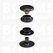 Drukknoop: Drukknoop baby dots donkerbrons/antraciet kop Ø 12,5 mm (per 100) - afb. 1
