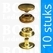 Drukknoop: Drukknoop durabele dots goud kop Ø 15 mm  - afb. 1
