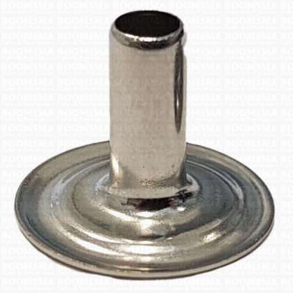 Drukknoop: Drukknoop durabele dots lange stift zilver Alléén deel D met extra lange stift 9 mm (per 100) - afb. 1