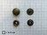 Drukknoop: Drukknoop Mini dots  lichtbrons Mini dots, kop Ø 12,5 mm - afb. 2
