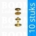 Drukknoop: Drukknoop mini portemonnee drukker kap 8,8 mm goud Ø 8,8 mm (10 stuks) - afb. 1
