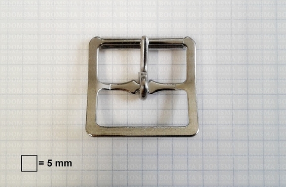 Engelse gesp of dubbele rolgesp zilver 30 mm  - afb. 2