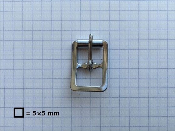 Engelse gesp of dubbele rolgesp zilver 13 mm  - afb. 3