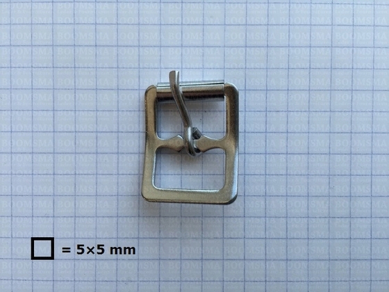 Engelse gesp of dubbele rolgesp zilver 16 mm  - afb. 2