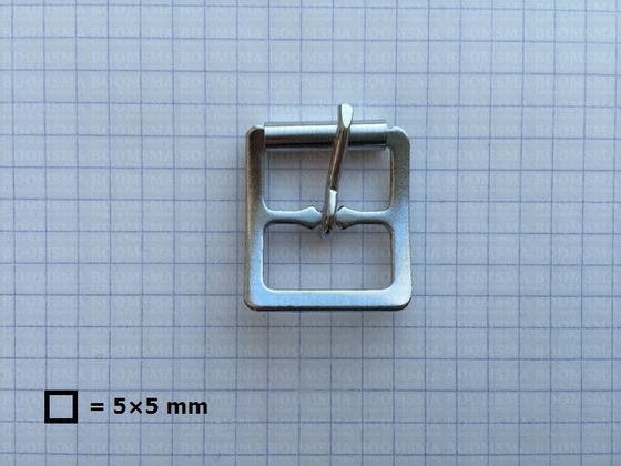 Engelse gesp of dubbele rolgesp zilver 19 mm  - afb. 3