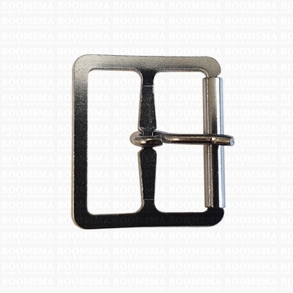 Engelse gesp of dubbele rolgesp zilver 30 mm  - afb. 1