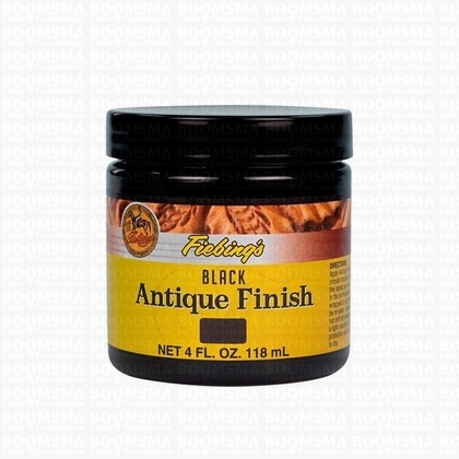 Fiebing Antique Finish zwart 118 ml pot - afb. 1