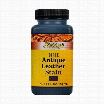 Fiebing Antique leather stain  zwart 118 ml  - afb. 1