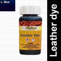 Fiebing Leather dye blauw Light blue - kleine fles