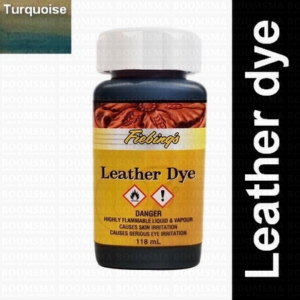 Fiebing Leather dye turquoise Turquoise - kleine fles - afb. 1