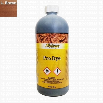 Fiebing Pro Dye grote fles 946 ml bruin lichtbruin 946 ml (= 32 oz.)  - afb. 1