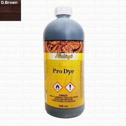 Fiebing Pro Dye grote fles 946 ml bruin donkerbruin 946 ml (= 32 oz.)  - afb. 1