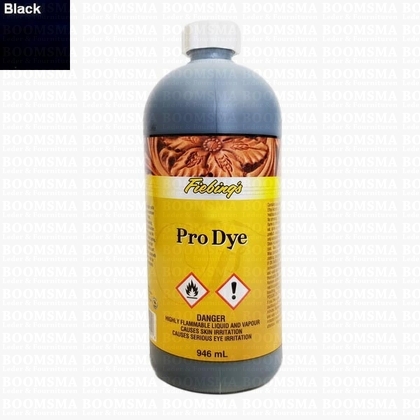 Fiebing Pro (Oil) Dye grote fles 946 ml zwart Zwart 946 ml (= 32 oz.)  - afb. 1