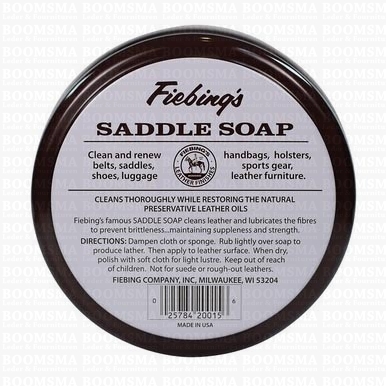 Fiebing Saddle soap of zadelzeep kleurloos 340 gram  - afb. 3