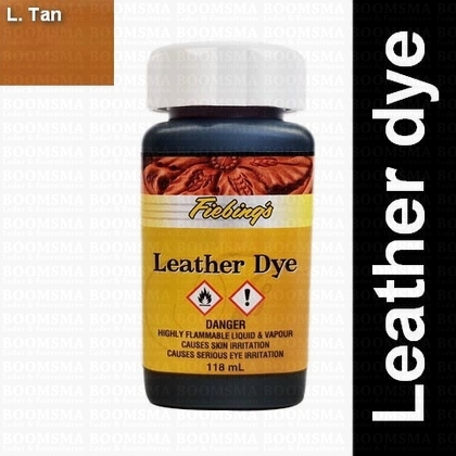 Fiebing Leather dye light tan Light tan - kleine fles - afb. 1