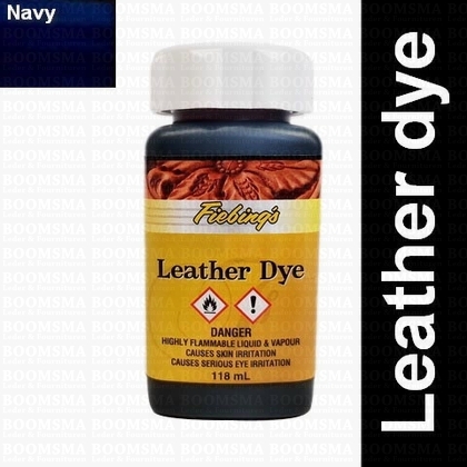 Fiebing Leather dye Navy 118 ml navy - kleine fles - afb. 1