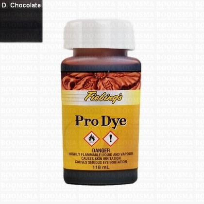 Fiebing Pro Dye kleine fles Dark Chocolate 118 ml  - afb. 1